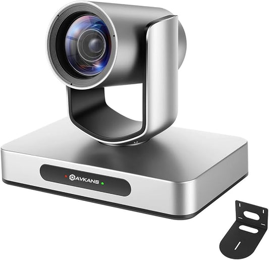 AVKANS 4K NDI PTZ Camera, HDMI SDI AI AUTO Tracking PTZ Camera with IP Live Streaming for Church Worship Live Events, PoE Support