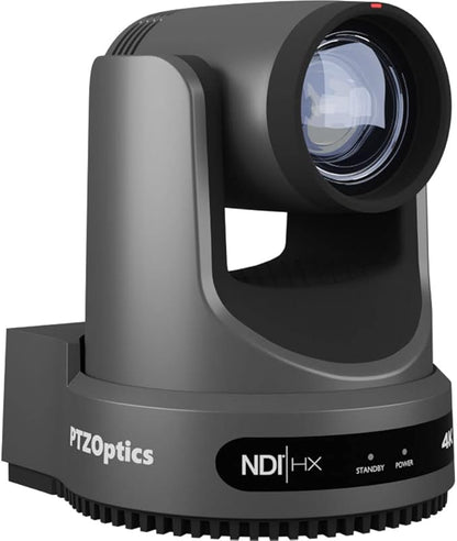 PTZOptics Move 4K SDI/HDMI/USB/IP PTZ Camera with 12x Optical Zoom (Gray) (PT12X-4K-GY-G3)