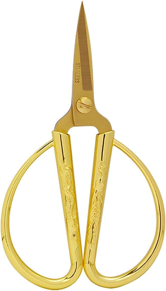 Gold Scissors, Ribbon Cutting Scissors for Grand Opening Ceremonies, Special Events Inaugurations and Ceremonies, Right/Left Handed 5.04"