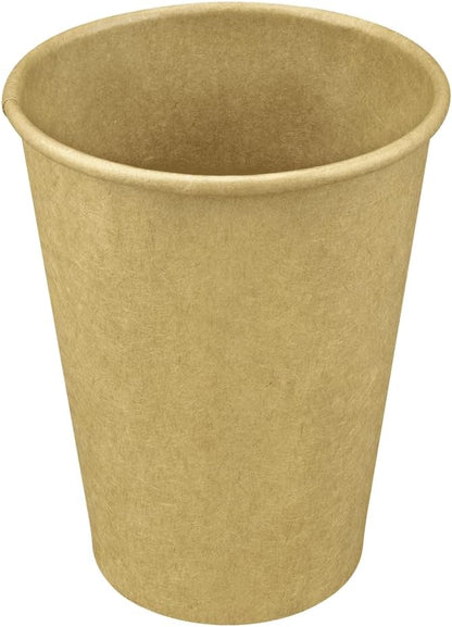Karat 10oz Kraft Paper Coffee Cups [1,000 ct] Disposable, Leak-Resistant Double Poly-Lined Hot Cups | Ideal for Cafes & Offices, 90mm