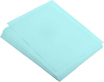MECCANIXITY 50 Sheets Colored Copy Paper 8.3 x 5.8 Inch Printer Paper 80gsm Light Blue for Office Printing, Document Copying, Invitations, Forms, Art Projects
