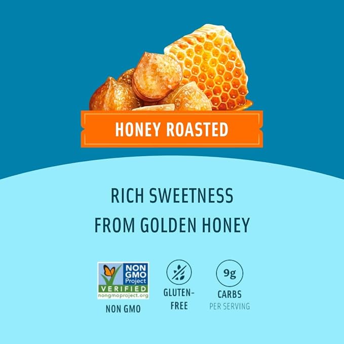 Mauna Loa Honey Roasted Macadamia Nuts, 7 oz Resealable Bag, Gluten Free, Sweet Hawaiian Snack
