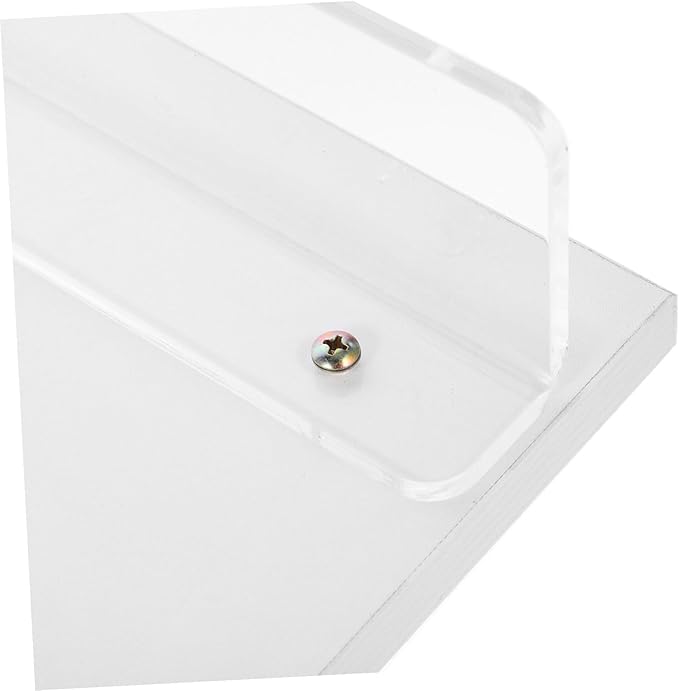Acrylic Computer Monitor Stand Riser for Desk Laptop Holder with Strong Abrasion Resistance and Sturdy Design White Desktop Raiser for Comfortable Viewing and Improved Posture