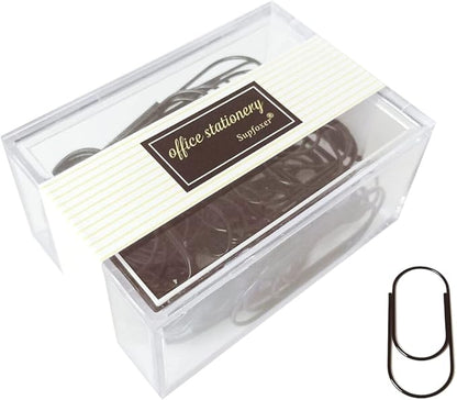 Jumbo Paper Clips, 50pcs 2inch Big PaperClips Durable and Rustproof Coated Large Paper Clips Office Supply Accessories (Black)