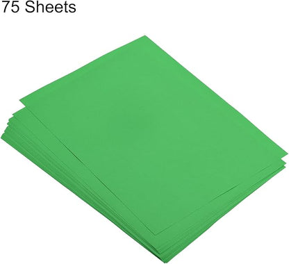 MECCANIXITY 75 Sheets A4 Colored Print Copy Paper 5.8" x 8.3" Origami Paper Printer Paper 80gsm for Printing, Document Copying, Art Craft,Dark Green