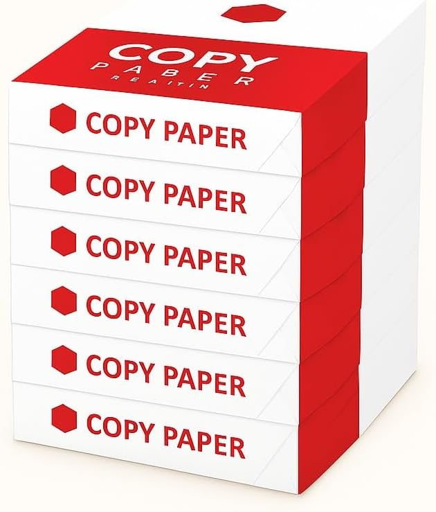 Multipurpose Copy Paper, 8.5 x 11 Inch, 92 Bright White, 10 Reams, 5000 Sheets Total, Premium Quality for Home Office School- PRODUCT OF USA