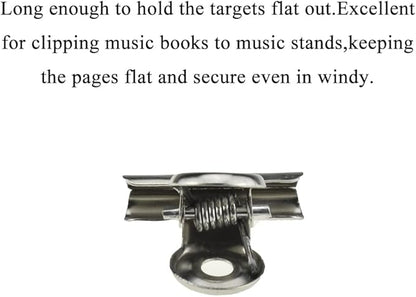 HAHIYO 0.87inch Silver Bulldog Clips Metal File Hinge Binder Clips Clamps Save Space Strong Spring Jaws Rock Solid Grip Book Lay Flat Deburred Edge for Hang Photos Wall Grid Dog Food 30PCS