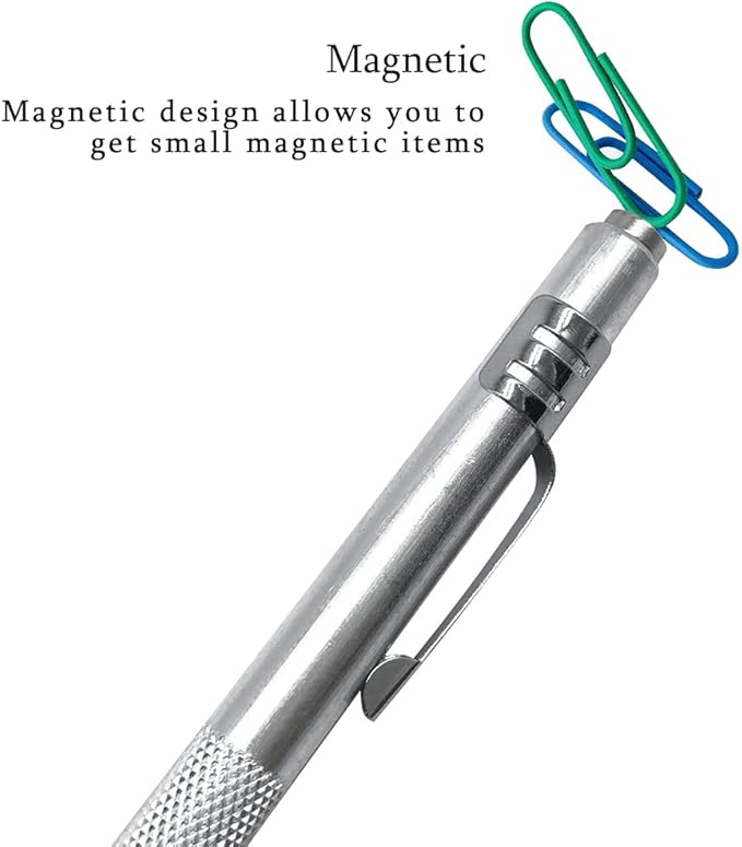 NEPAK 2 Pack Tungsten Carbide Scriber with Magnet,with Extra 12 Replacement Marking Tip,Etching Engraving Pen for Glass/Ceramics/Metal Sheet