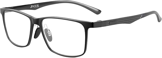 JM Al-Mg Metal Blue Light Blocking Glasses Men Women Anti Blue-Light Computer Glasses, Relieve Eyestrain and Eye Protection