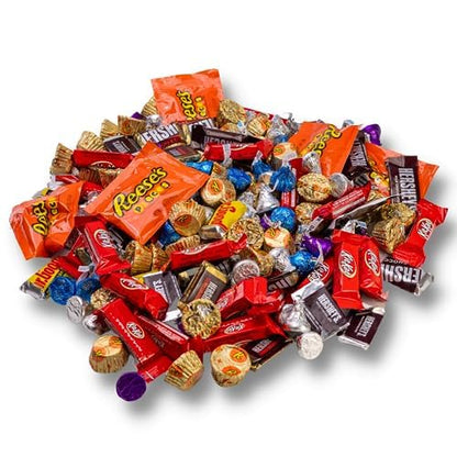Hershey Chocolate Candy Variety Pack- 10 Lb - Dark Chocolates & Milk Chocolates - Hershey Kisses, Reese, Kitkat + More! - Halloween Candy Bulk - Chocolate Bar, Individually Wrapped