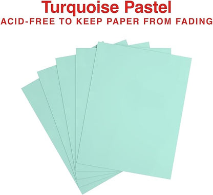 Staples Pastel Color Copy Paper, 20 lbs., 8.5" x 11", Turquoise, 500 Sheets/Ream (14784)