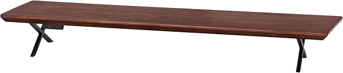 Anji Mountain Monitor Stand - Desktop Organizer & Laptop Riser, Ergonomic Monitor Riser, Space-Saving Monitor Stand for Desk, Durable Construction, Easy Assembly, Ideal for Home & Office,Black