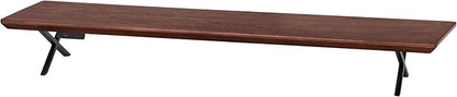 Anji Mountain Monitor Stand - Desktop Organizer & Laptop Riser, Ergonomic Monitor Riser, Space-Saving Monitor Stand for Desk, Durable Construction, Easy Assembly, Ideal for Home & Office,Black