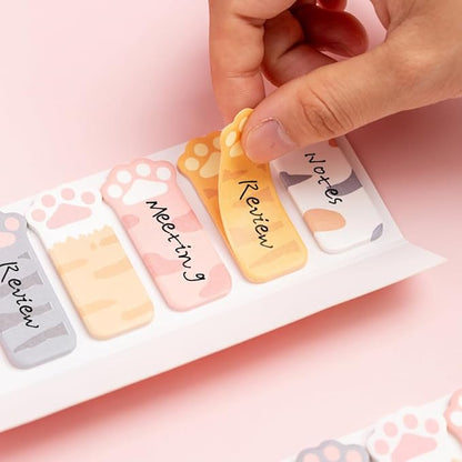 480Pcs Cat's Claw Page Markers Sticky Index Tabs, Arrow Flag Tabs Self Adhesive, Colored Notes Tab Stickers for Notebook, Documents