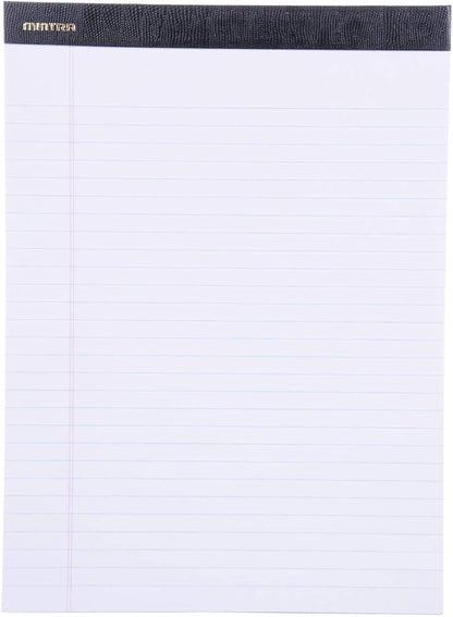 Mintra Office Legal Pads - ((PREMIUM WHITE 6pks, 8.5in x 11in, WIDE RULED))