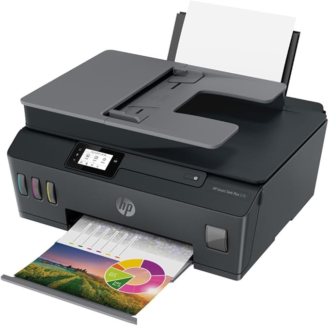 HP Smart Tank Plus 570 Wireless All-in-One Ink Tank Printer with up to 2 Years of Ink Included (5HX14A)