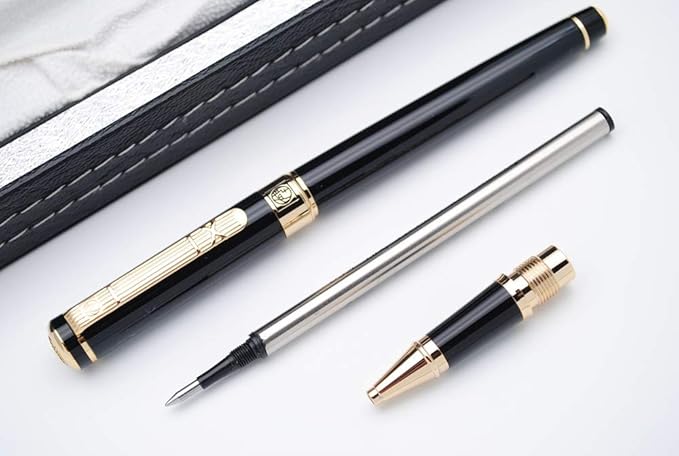 czxwyst Picasso 902 Gentleman Collection Rollerball Pen 0.5mm Nib Original Box (Gold clip)