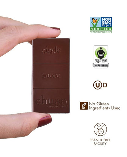 Chuao Chocolatier Totally Tangy Mango Dark Chocolate Mini Bars | Gourmet Chocolate Chile Lime Mango European No Preservatives | For Gift Baskets, Christmas, Valentines Day, Gifts for Women, Men, Birthday, Thank You, Care Package | 24 Pack