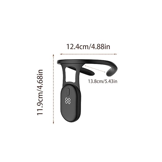 BestAlice Smart Posture Corrector and Trainer, Hanging Back Posture Correction, Intelligent Posture Trainer Check Posture in Real Time, Hunchback Posture Corrector Universal for Men fnd Women, Black