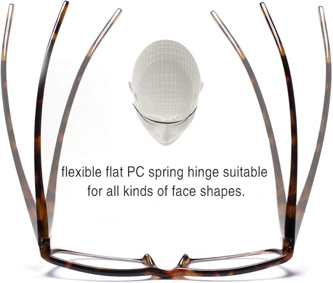 Henotin 5-Pack Reading Glasses Blue Light Blocking Anti Eyestrain Computer Reading Glasses for Women and Men Readers (5 Pack Tortoise, 2.75, Diopters)