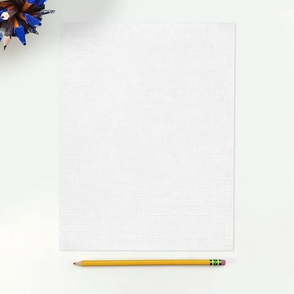LUXPaper 8.5" x 11" Paper | Letter Size | White Linen | 24lb. (60lb. Text) | 250 Qty