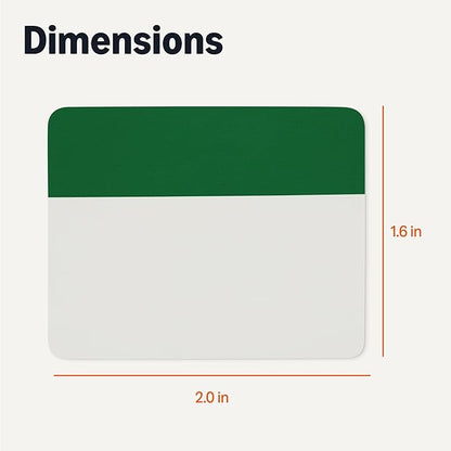 Amazon Basics Rectangular Tabs, 2 inch in Wide, 500 Pieces, Assorted Colors