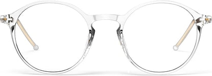 VISOONE Round Lightweight Blue Light Blocking Glasses Women Men Fashion Cute Thin Eyewear Niko