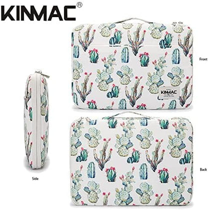 Kinmac 360° Heavy Duty Protective Laptop Sleeve Case Bag Cover with Handle for MacBook Air 13 inch,iPad Pro 13 inch and 13.3 inch HP,Dell,Lenovo,Asus,Acer Laptop (Cactus)