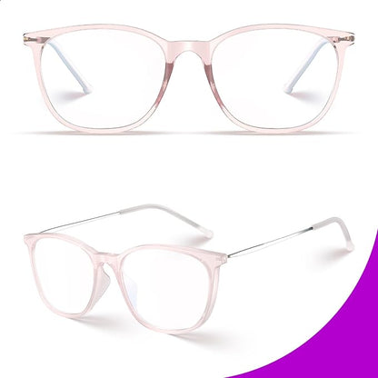 VISOONE Anti Slip TR90 Blue Light Blocking Glasses Size M Eyewear Frame with Anti Glare Eye Protection for Women GaeL