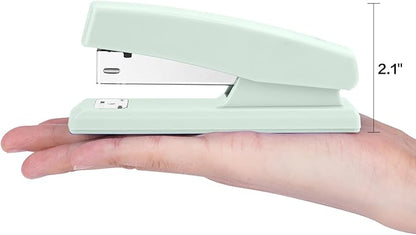 Deli Stapler, Desktop Staplers with 640 Staples, Office Stapler, 25 Sheet Capacity, Green