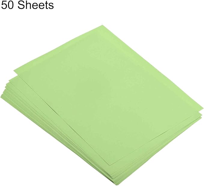 MECCANIXITY 50 Sheets Colored Copy Paper 8.3 x 11.7Inch Printer Paper 80gsm Light Green for Office Printing, Document Copying, Invitations, Forms, Art Projects