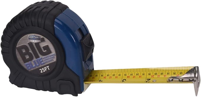 Century Drill & Tool 72825 Big Blue Tape Measure, 25-Foot