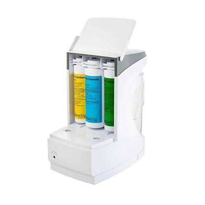 AquaTru Carafe Smart Alkaline | Countertop Water Purifier for PFAS and Other Contaminants with Exclusive 4-Stage Ultra Reverse Osmosis Technology (No Plumbing or Installation Required) | BPA Free