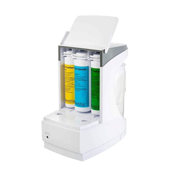 AquaTru Carafe Smart | Countertop Water Purifier for PFAS and Other Contaminants with Exclusive 4-Stage Ultra Reverse Osmosis Technology (No Plumbing or Installation Required) | BPA Free