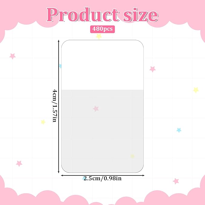 480pcs Sticky Index Tabs, Writable File Tab, Page Markers Tabs, White PET Sticky Notes for Reading, Bible Journaling, Office Filing, Color Coding & Book Annotation(1.6 X 1 Inch)
