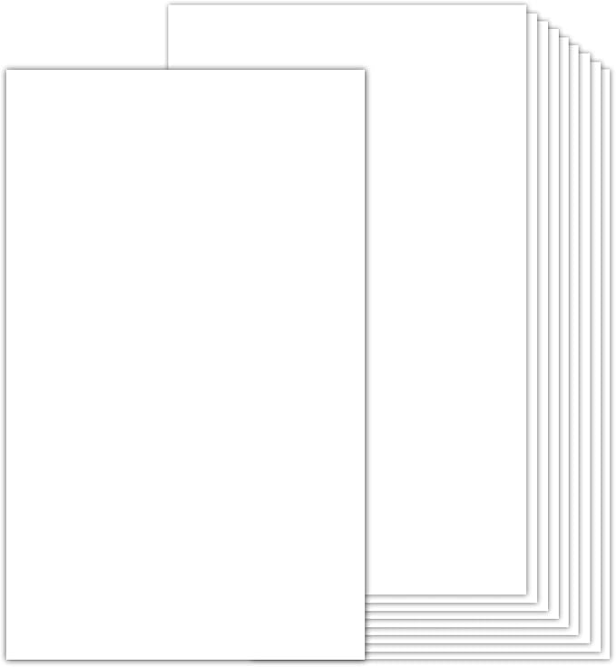 White Blank Cover Stock 8.5x14 Thick Paper 100 Sheets, Goefun 80lb Heavyweight Legal Cardstock Printer Paper For Arts and Crafts, Brochures, Menus, Posters