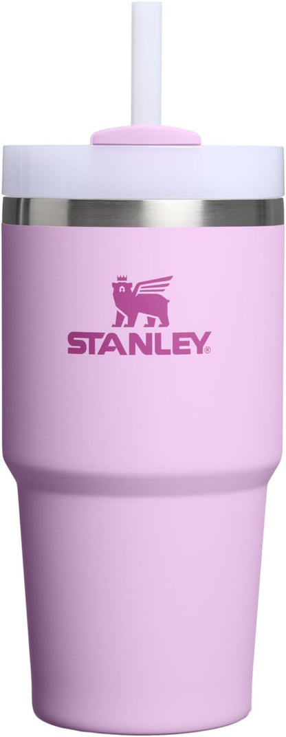 STANLEY Quencher H2.0 Tumbler with Handle and Straw 20 oz | Flowstate 3-Position Lid | Cup Holder Compatible for Travel | Insulated Stainless Steel Cup | BPA-Free | Soft Orchid