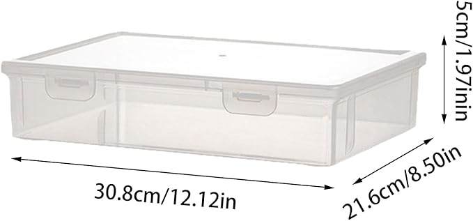 File Storage Boxes, A4 Important Documents Containers Box, Storage File Boxes With Lids For Documents, Family Registers, Instructions