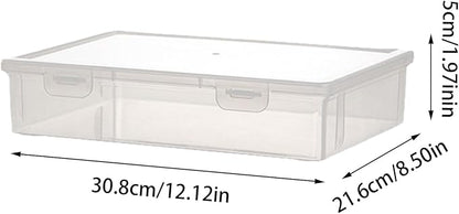 File Storage Boxes, A4 Important Documents Containers Box, Storage File Boxes With Lids For Documents, Family Registers, Instructions