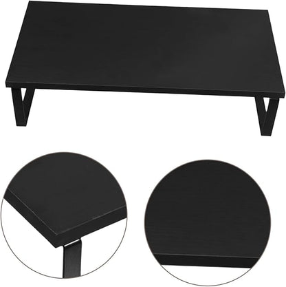 Computer Monitor Stand Riser Laptop Riser for Desk with Strong Load Capacity and Smooth Edges to Posture and Work Efficiency Black