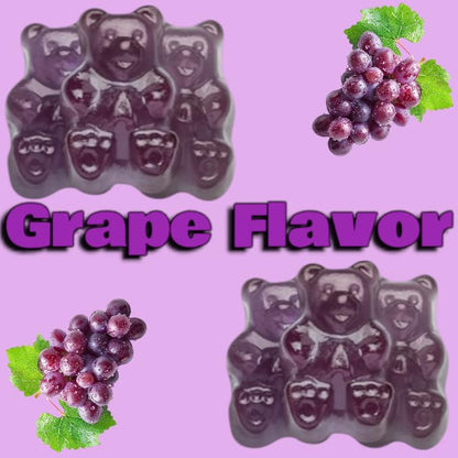 Irresistibly Delicious Grape Gummy Bears - 1.5 lbs of Fruity Bliss-Soft, Chewy, and Bursting with Tangy Delight-Great for Kids and Adults of All Ages(24 oz)
