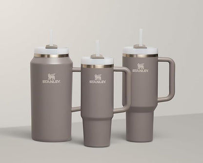 STANLEY Quencher H2.0 Tumbler with Handle and Straw 30 oz | Flowstate 3-Position Lid | Cup Holder Compatible for Travel | Insulated Stainless Steel Cup | BPA-Free | Stone