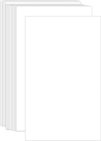 White Legal Cardstock 8.5x14 Inch, Creebe 100 Sheets 80lb Heavyweight Cover Stock Paper–Thick White Printer Paper for Menus, Invitations & Posters