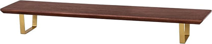 Anji Mountain Monitor Stand - Desktop Organizer & Laptop Riser, Ergonomic Monitor Riser, Space-Saving Monitor Stand for Desk, Durable Construction, Easy Assembly, Ideal for Home & Office,Black