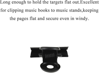 HAHIYO 1.25inch Black Bulldog Clips Metal File Hinge Binder Clips Clamps Save Space Strong Spring Jaws Rock Solid Grip Book Lay Flat Deburred Edge for Hang Photos Wall Grid Dog Food 20PCS