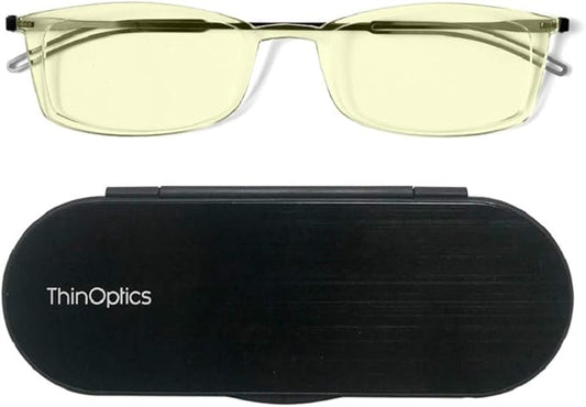 ThinOptics Frontpage Blue-Light Blocking Computer Reading Glasses and Milano Aluminum Case