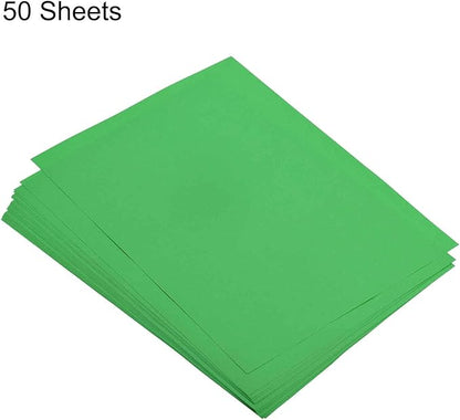 MECCANIXITY 50 Sheets Colored Copy Paper 8.3 x 5.8 Inch Printer Paper 80gsm Dark Green for Office Printing, Document Copying, Invitations, Forms, Art Projects