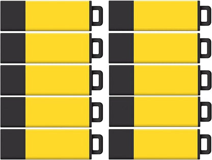 Centon DataStick Pro2 USB 2.0 Flash Drive 16GB x 10, Yellow (S1-U2T13-16G-10)