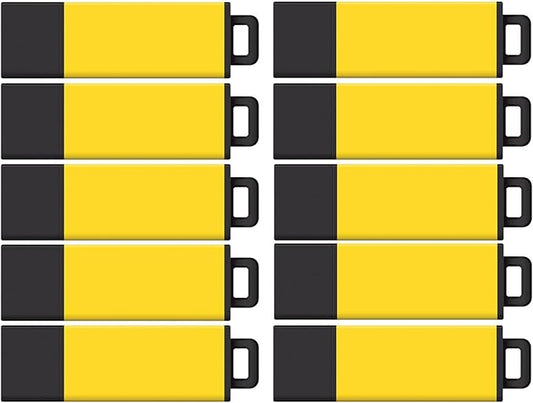 Centon DataStick Pro2 USB 2.0 Flash Drive 16GB x 10, Yellow (S1-U2T13-16G-10)