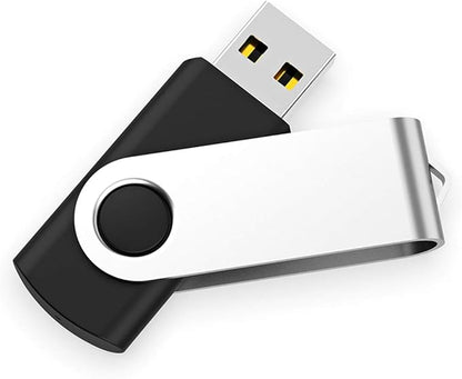 USB Flash Drive 32GB 20 Pack, Bulk USB 2.0 Flash Drives Thumb Drive Swivel Memory Stick Jump Drive Pen Drive,32 gig 20 Pieces